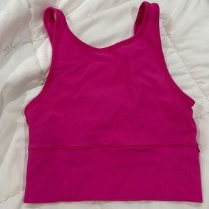 Lululemon Power Pivot Tank Rib Sonic Pink